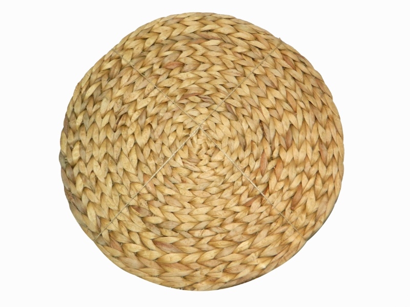 Premium Hand-Woven Water Hyacinth Round Placemat - Natural Boho Table Decor